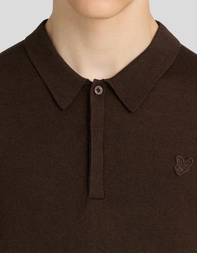 Long Sleeve Cotton Polo Shirt
