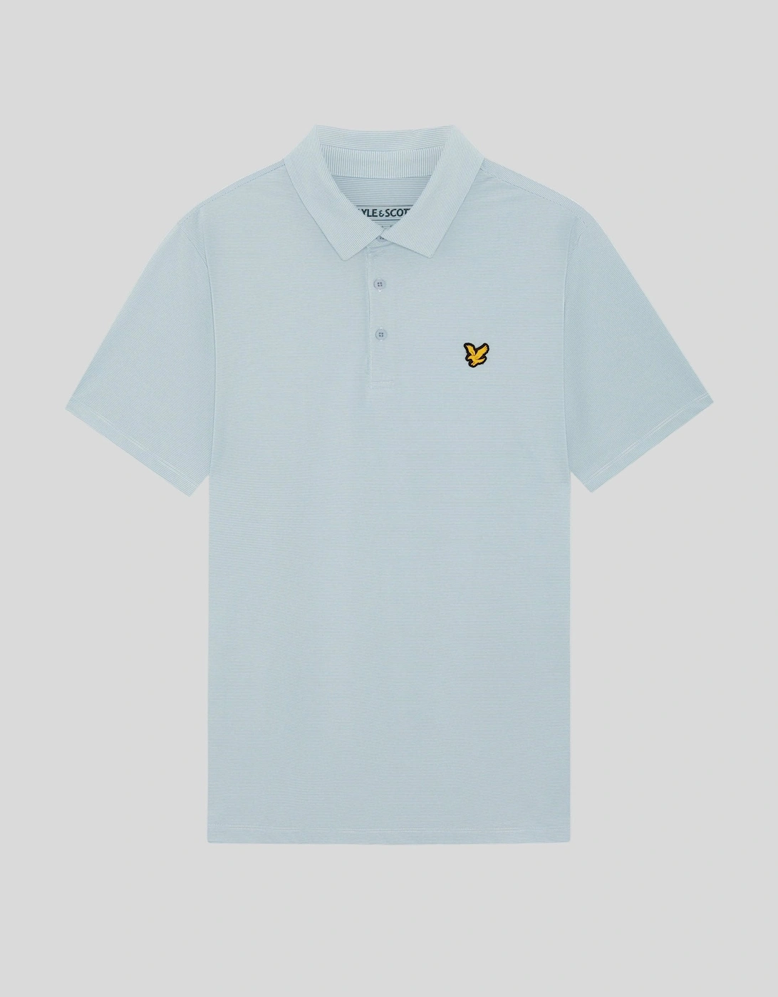 Microstripe Technical Polo Shirt