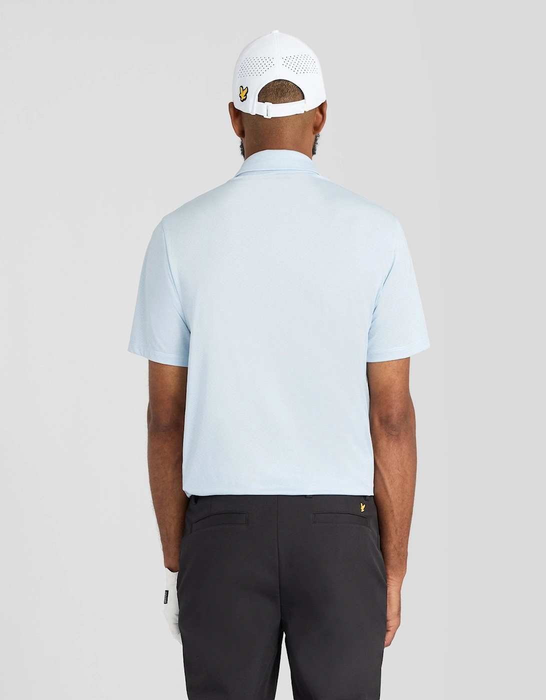Microstripe Technical Polo Shirt
