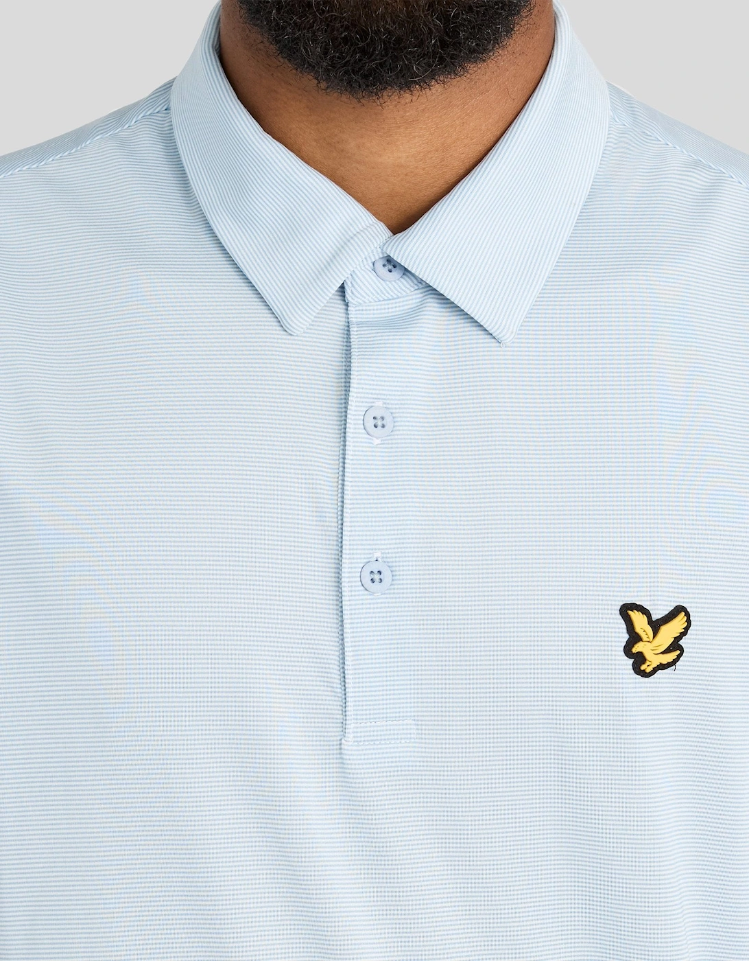 Microstripe Technical Polo Shirt