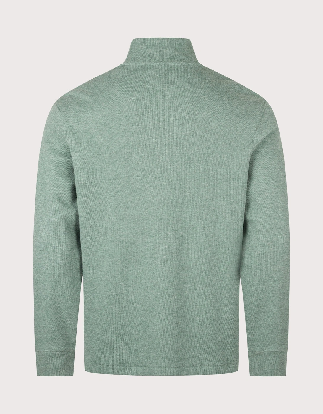 Loose Fit Estate-Rib Quarter Zip Knit Jumper