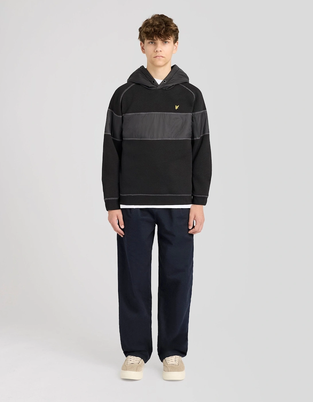 Contrast Panel Hoodie