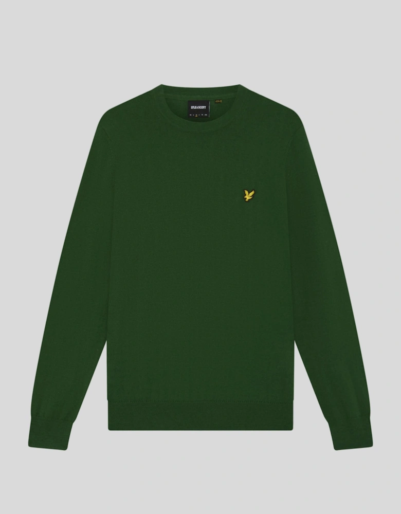 Cotton Merino Crew Neck Jumper