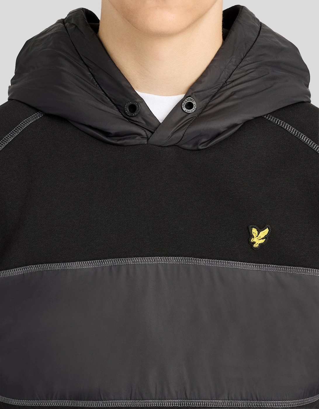 Contrast Panel Hoodie