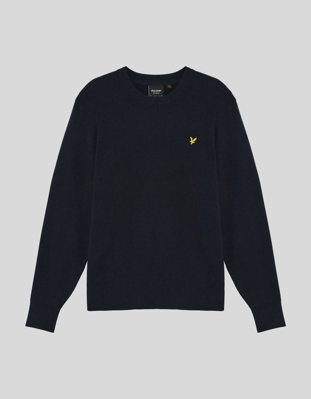 Relaxed Ribbed Crew Neck Jumper, 2 of 1