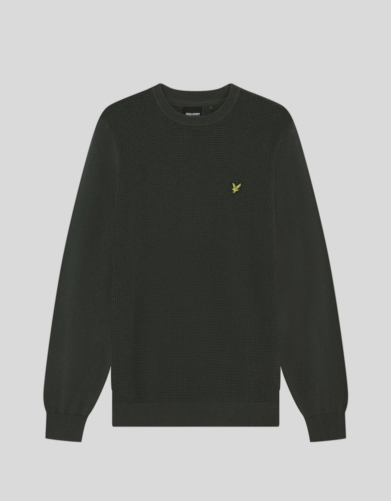 Waffle Crew Neck Jumper