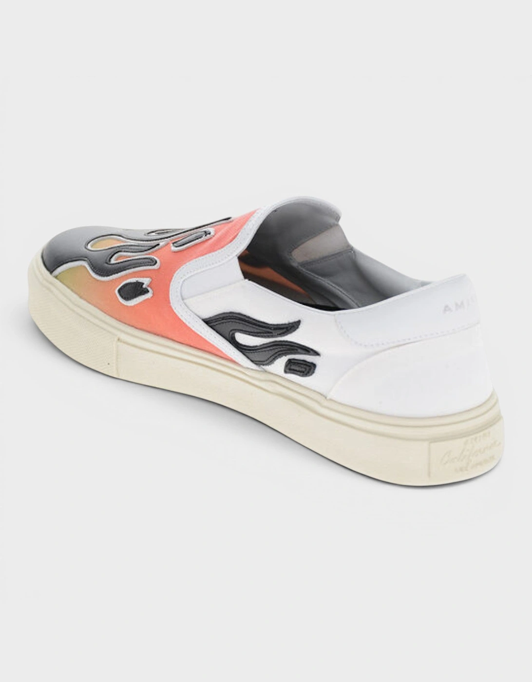 Flame Canvas Slip-on Sneakers