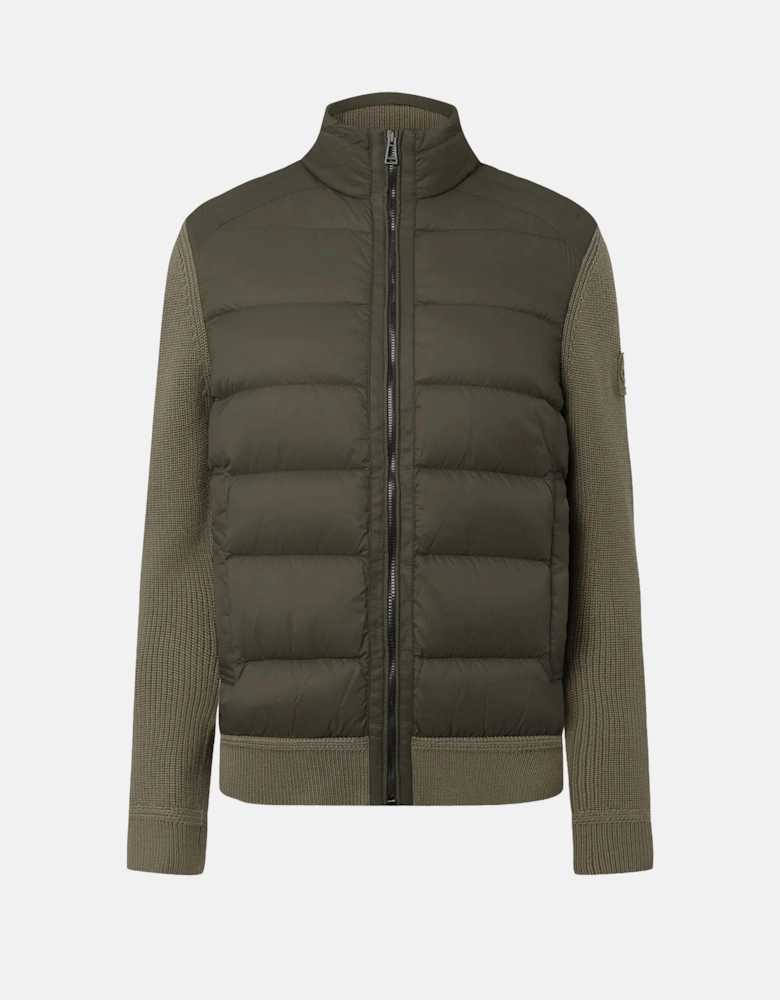 Compound Hybrid Cardigan Green