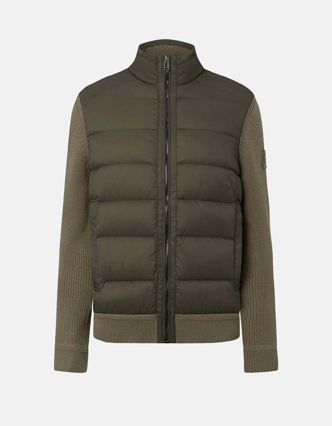 Compound Hybrid Cardigan Green