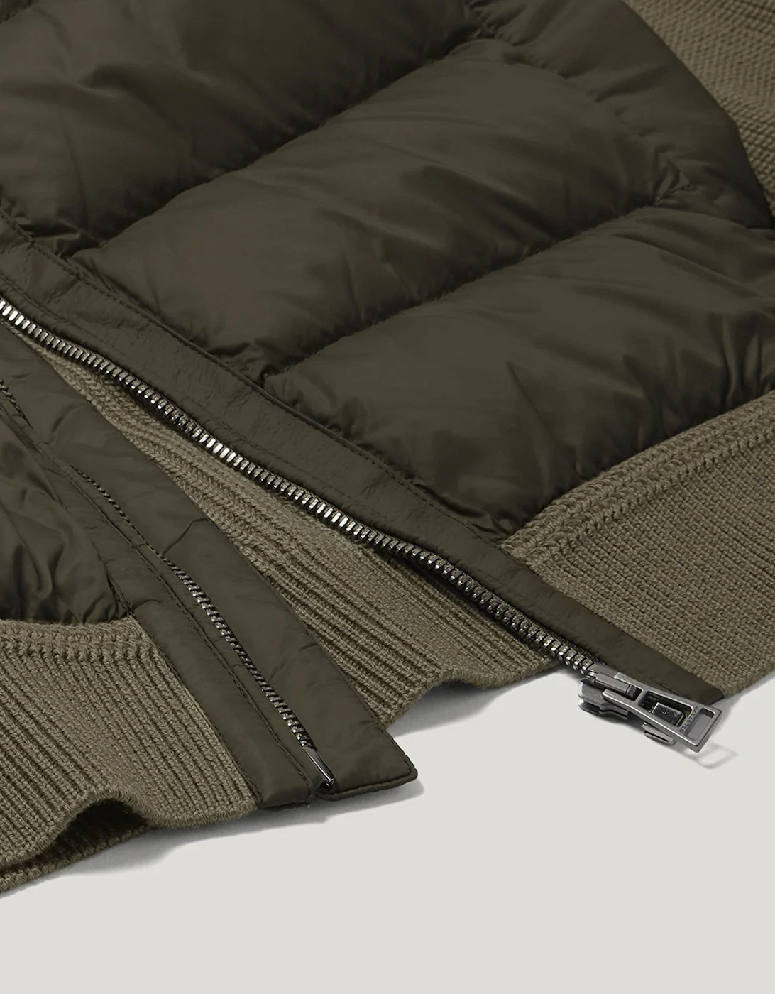 Compound Hybrid Cardigan Green