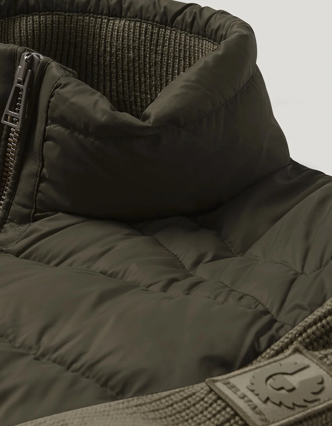 Compound Hybrid Cardigan Green
