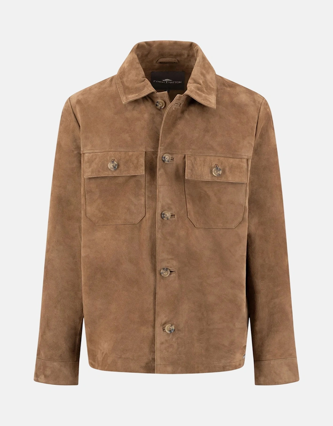 Suede Leather Front Pocket Jacket Elephant Grey Affogato, 3 of 2