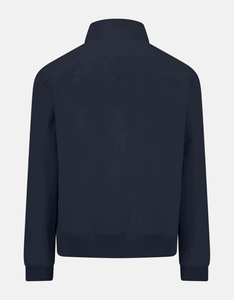 Stand Collar Harrington Jacket Dark Navy