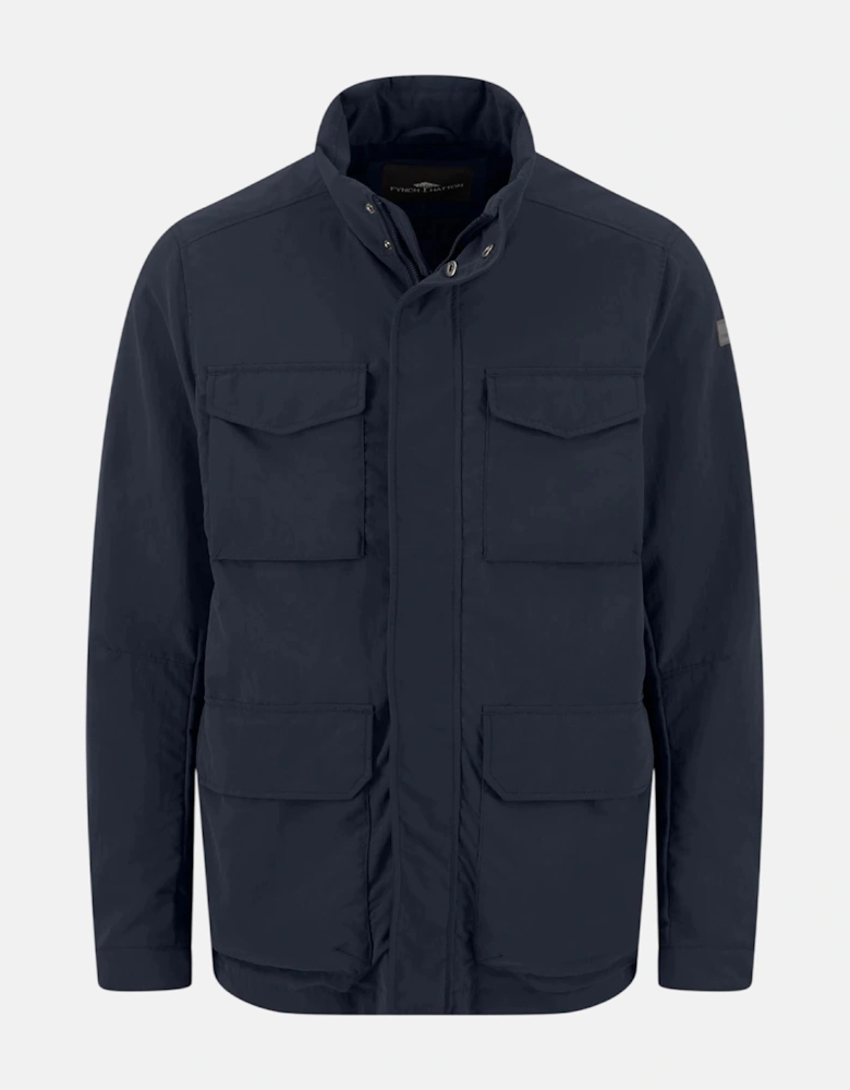 Stand Collar Field Jacket Dark Navy