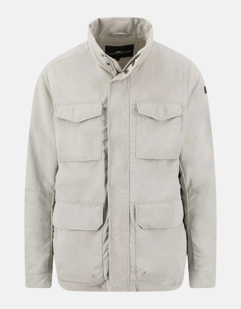 Stand Collar Field Jacket Cement