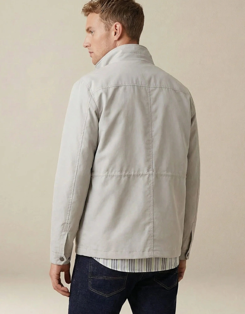 Stand Collar Field Jacket Cement