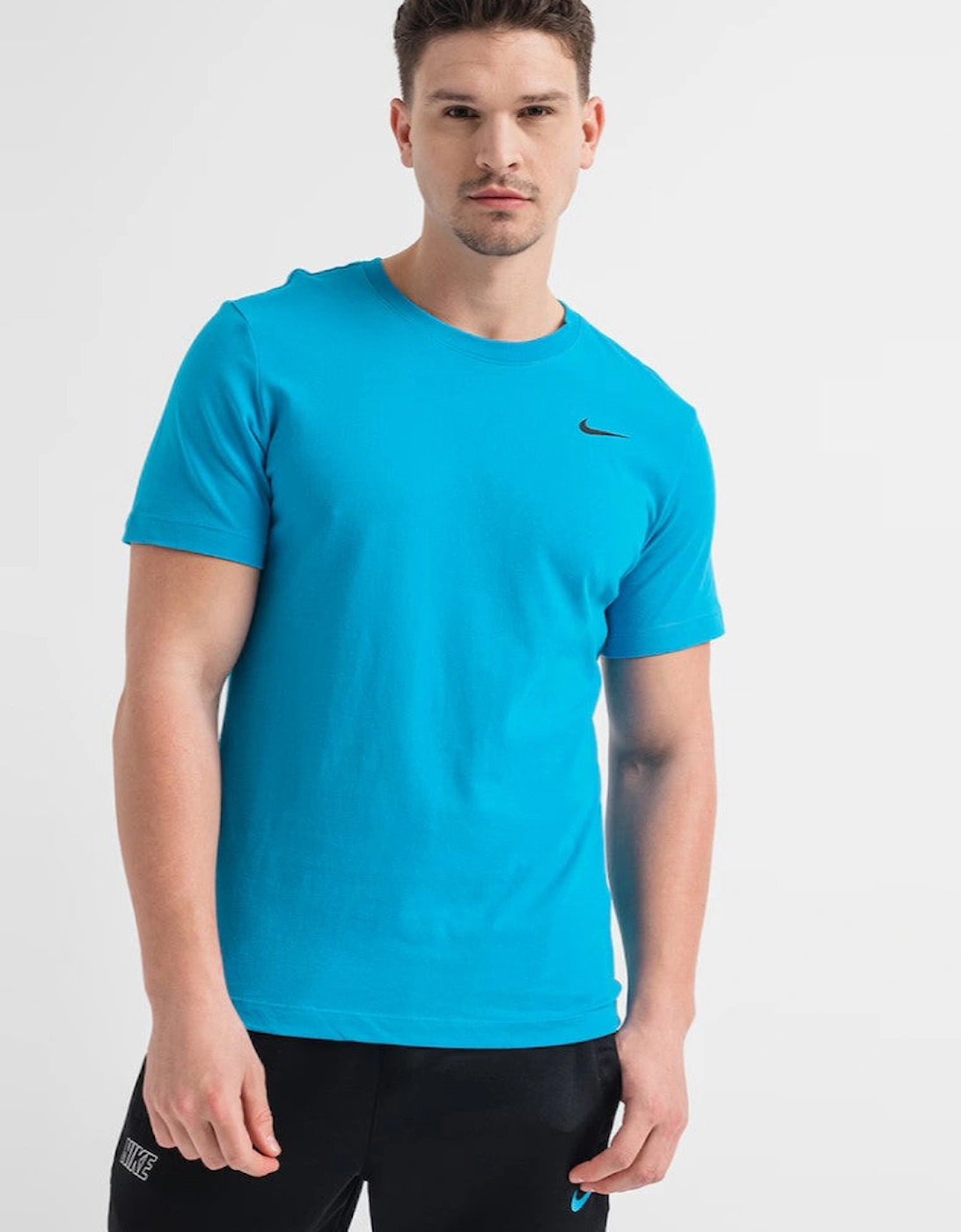 Nike Mens Club Swoosh Dri-FIT Training T Shirt in Blue