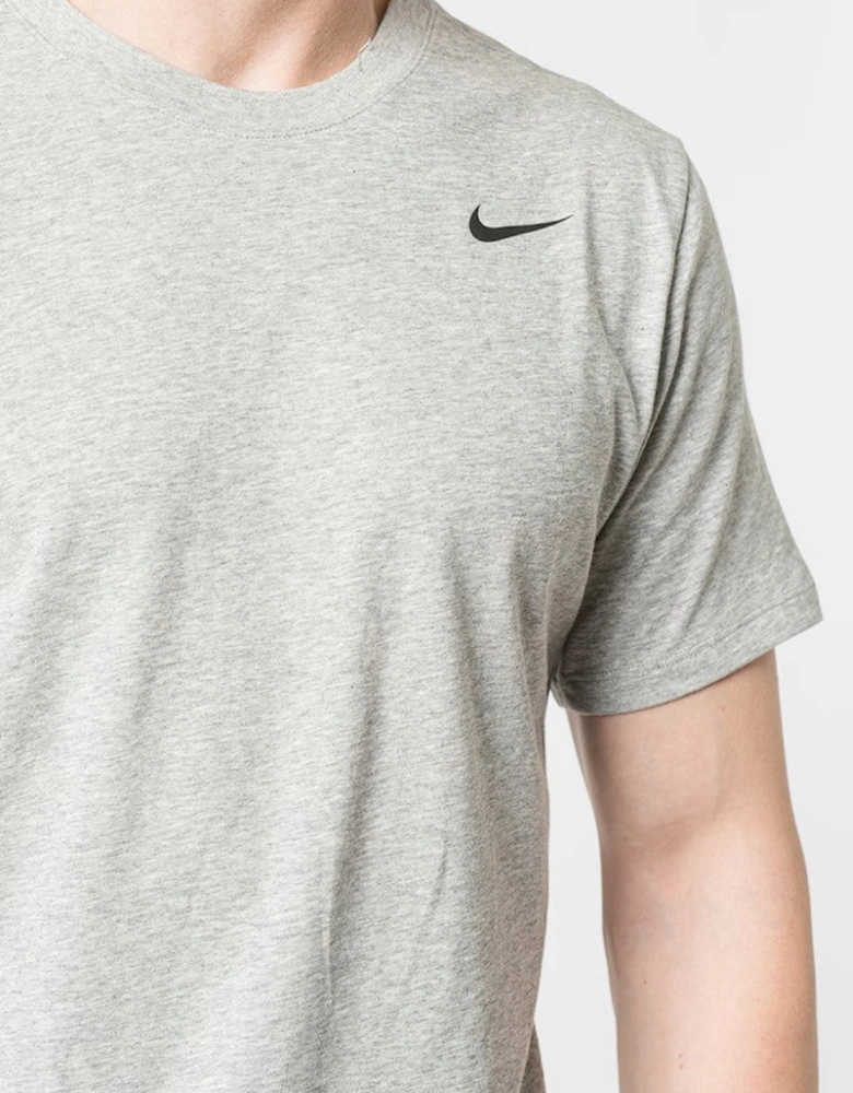 Nike Mens Club Swoosh Dri-FIT Training T Shirt in Grey