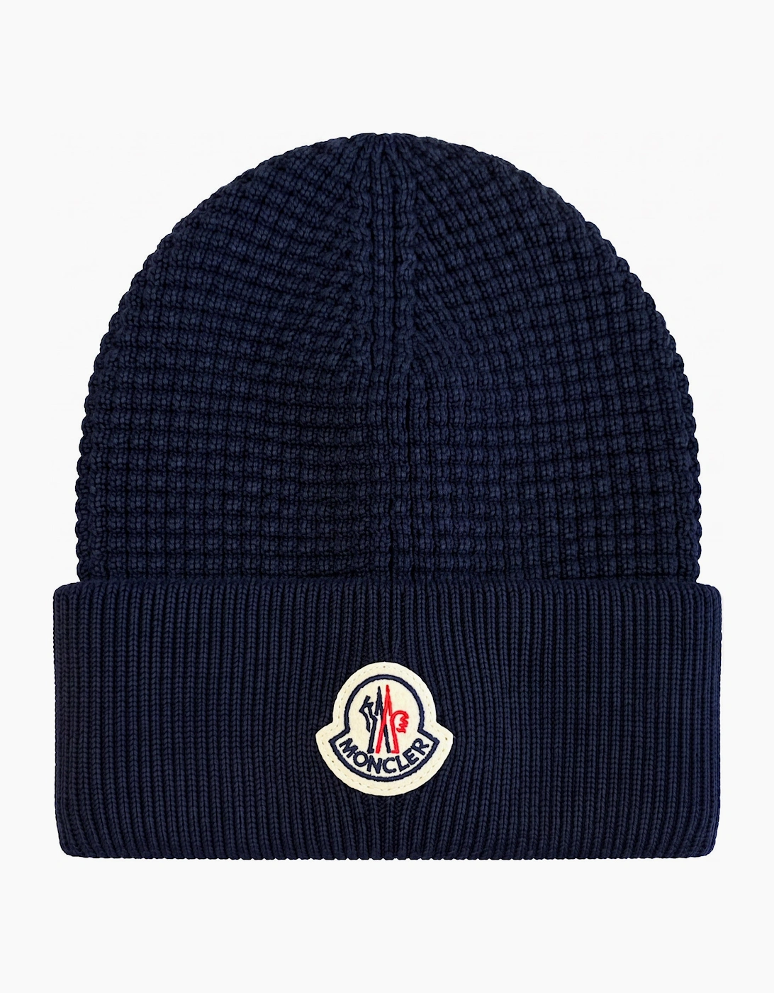 Moncler Logo Beanie Navy, 2 of 1