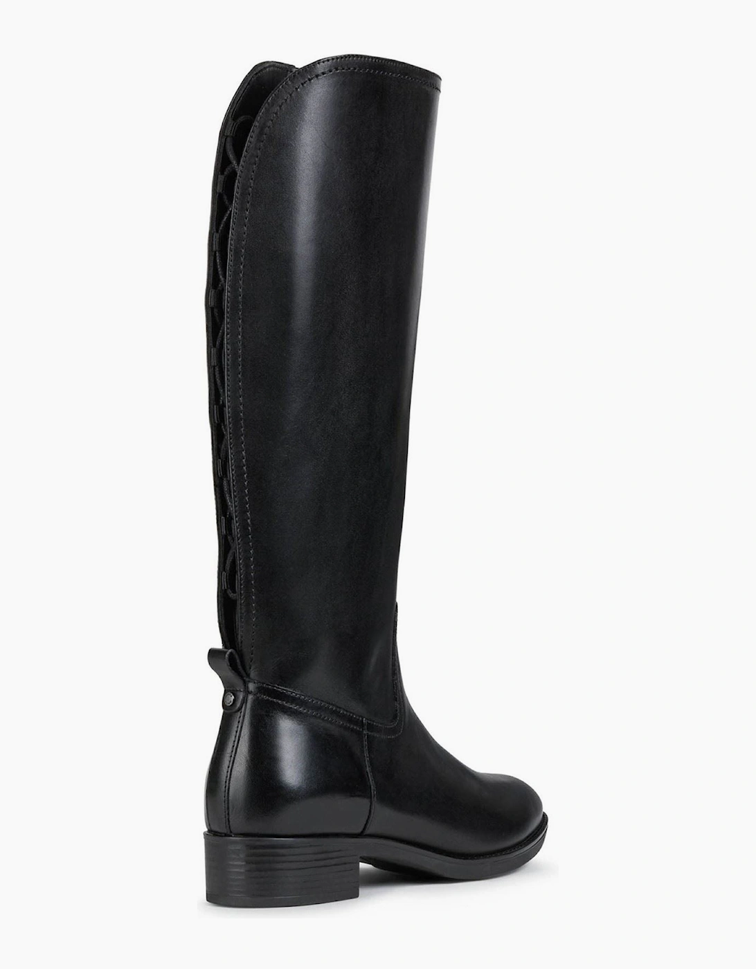 Geox D Felicity Leather Women's Black Boots