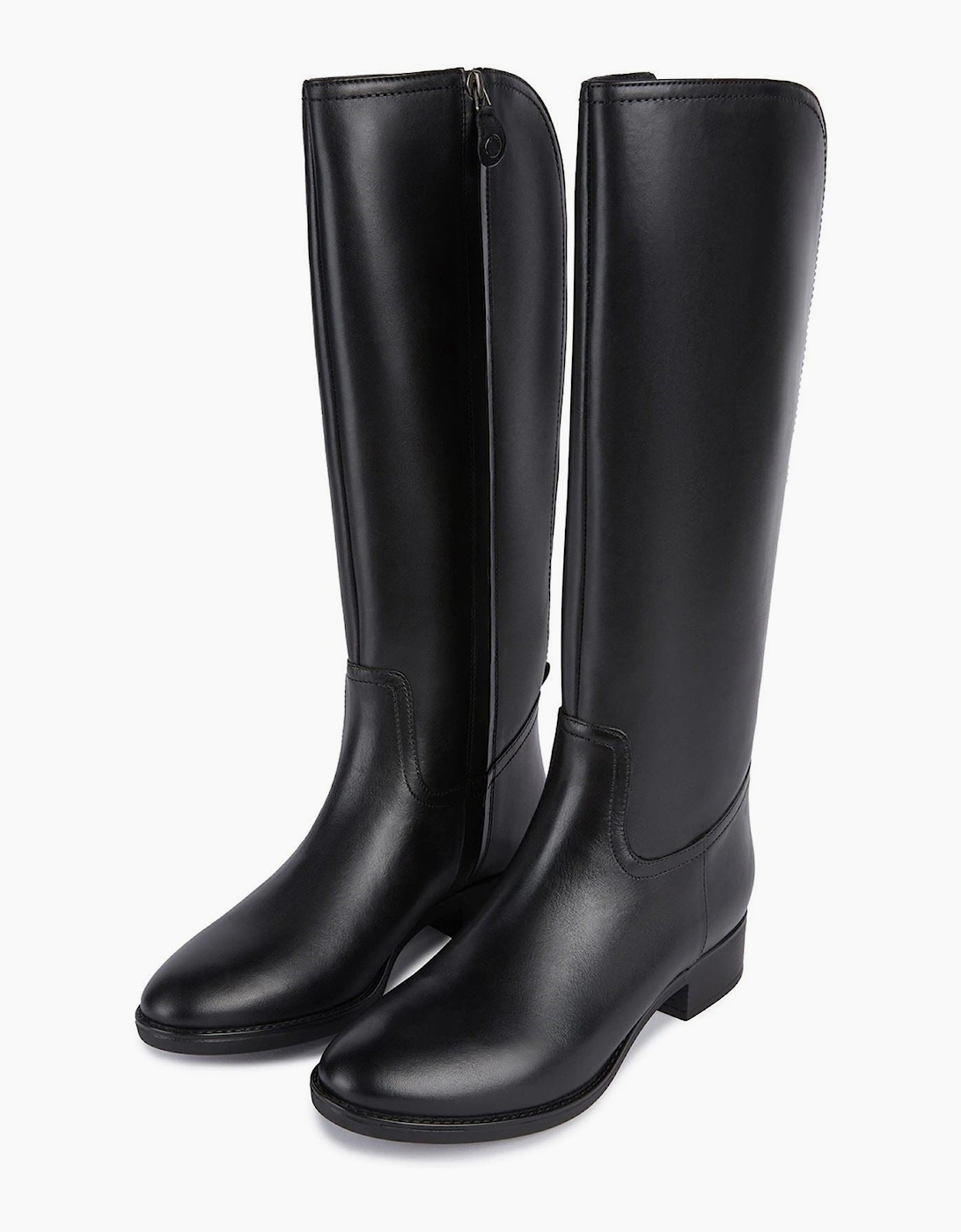 Geox D Felicity Leather Women's Black Boots