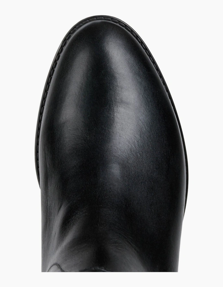 Geox D Felicity Leather Women's Black Boots