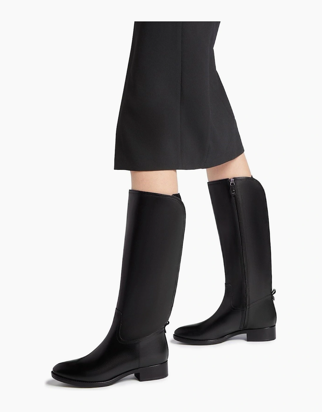 Geox D Felicity Leather Women's Black Boots