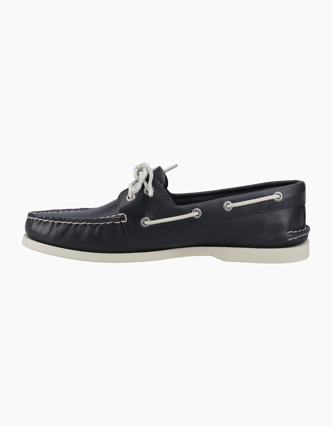 Sperry Authentic 2 Eye Leather Men's Navy Boat Shoes