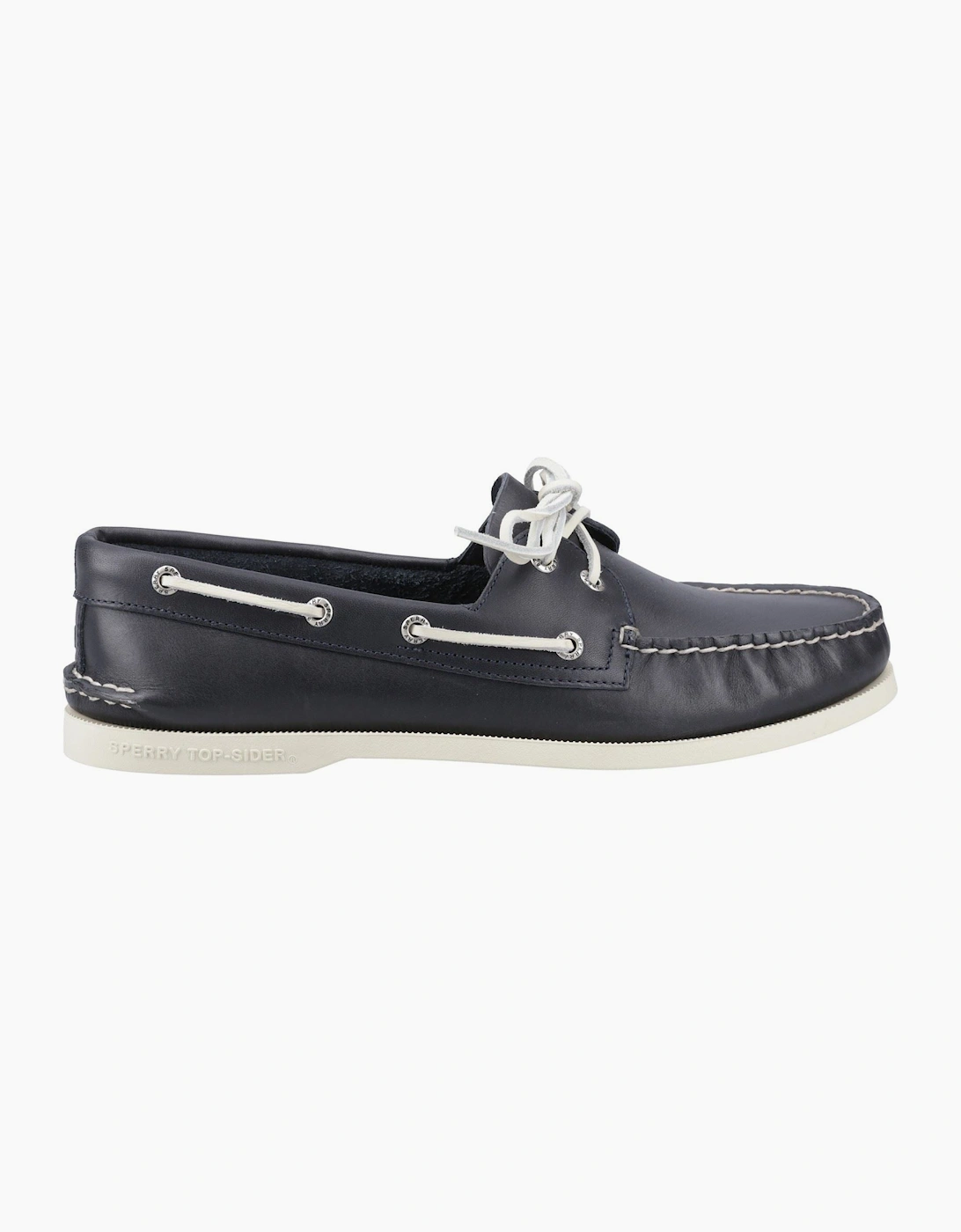 Sperry Authentic 2 Eye Leather Men's Navy Boat Shoes