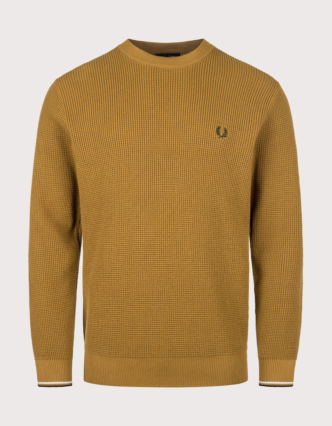 Regular Fit Waffle Stitch Jumper