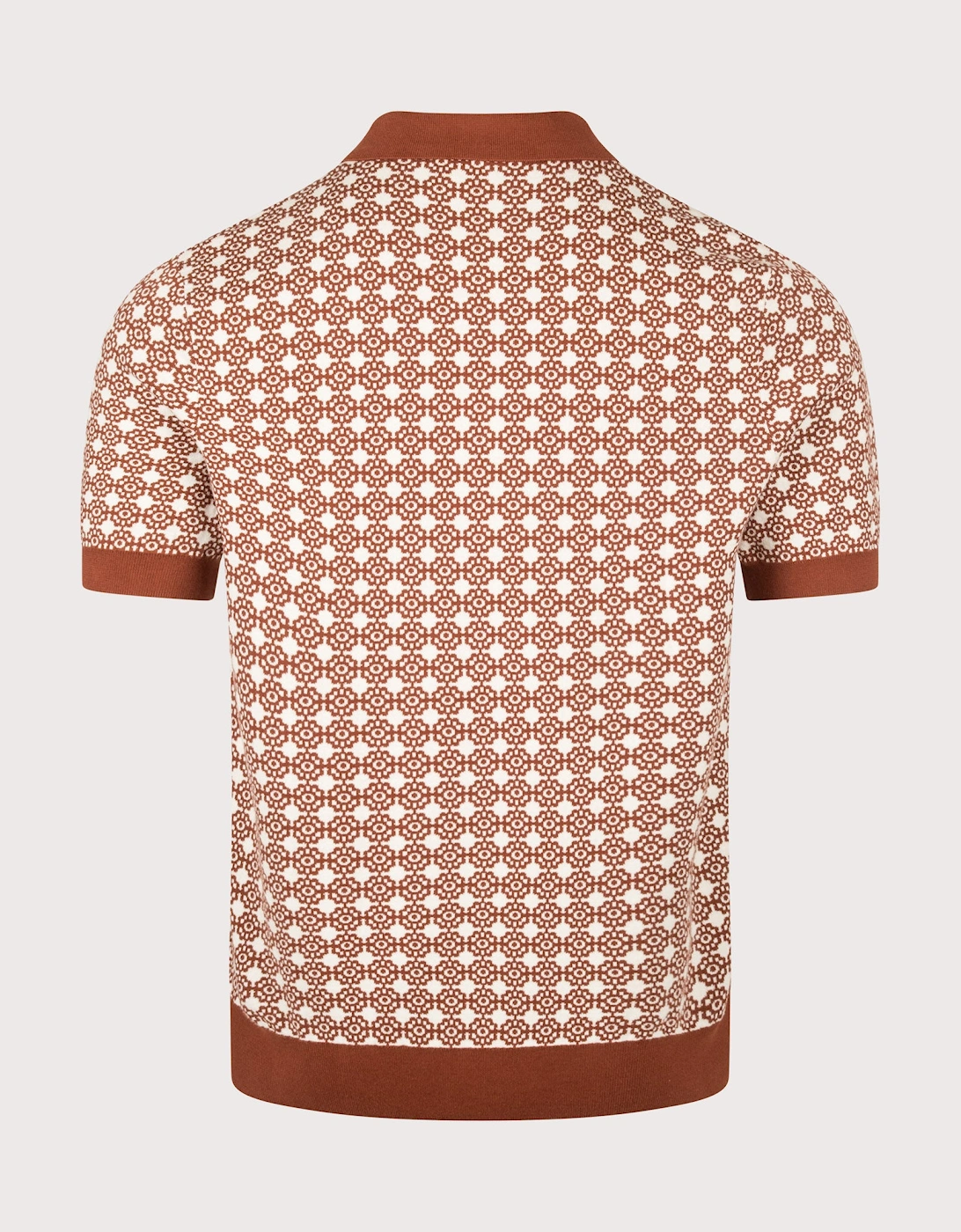 Regular Fit Floral Jacquard Polo Shirt