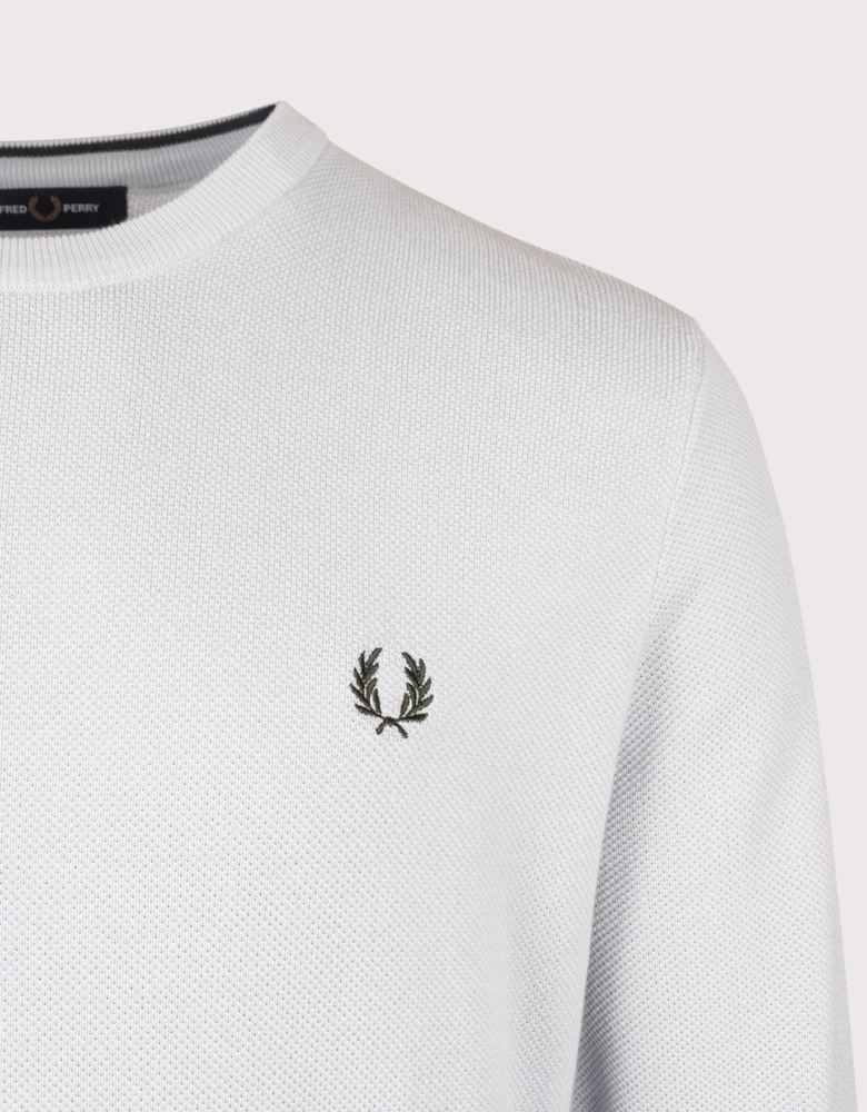Regular Fit Piqué Stitch Jumper