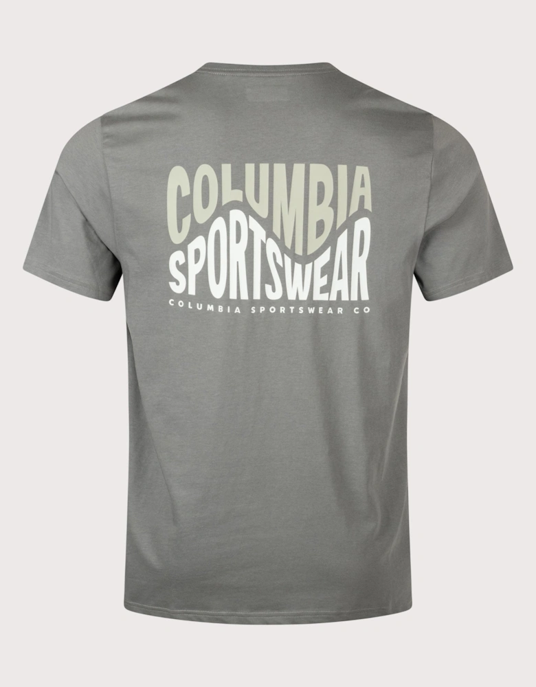 Regular Fit CSC Outdoor Back Graphic T-Shirt