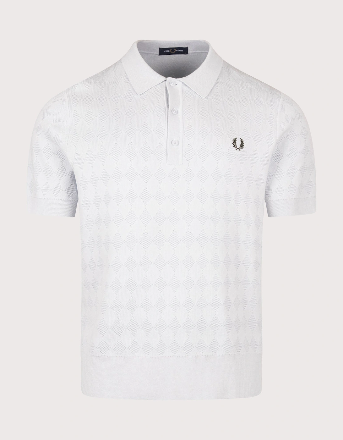 Regular Fit Pointelle Knitted Polo Shirt, 4 of 3