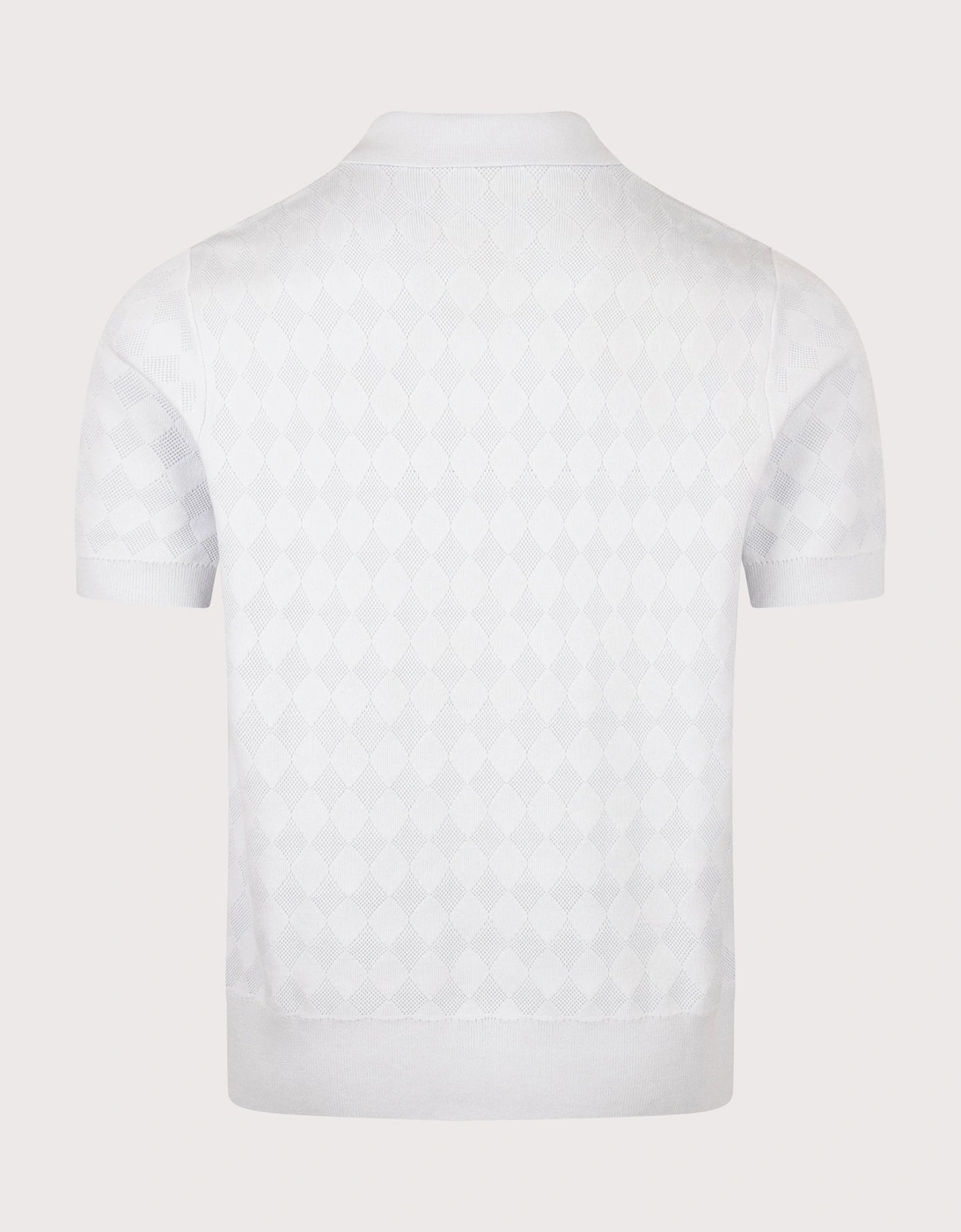 Regular Fit Pointelle Knitted Polo Shirt