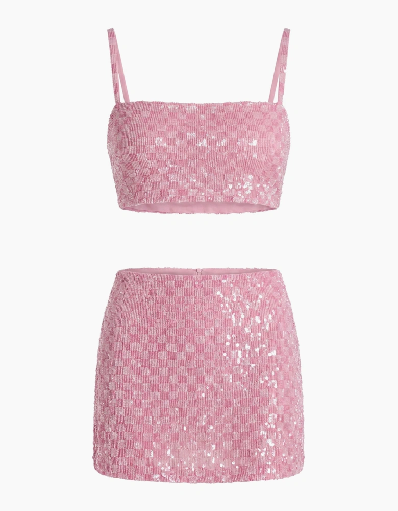 Mariposa Pink Co-ord Top