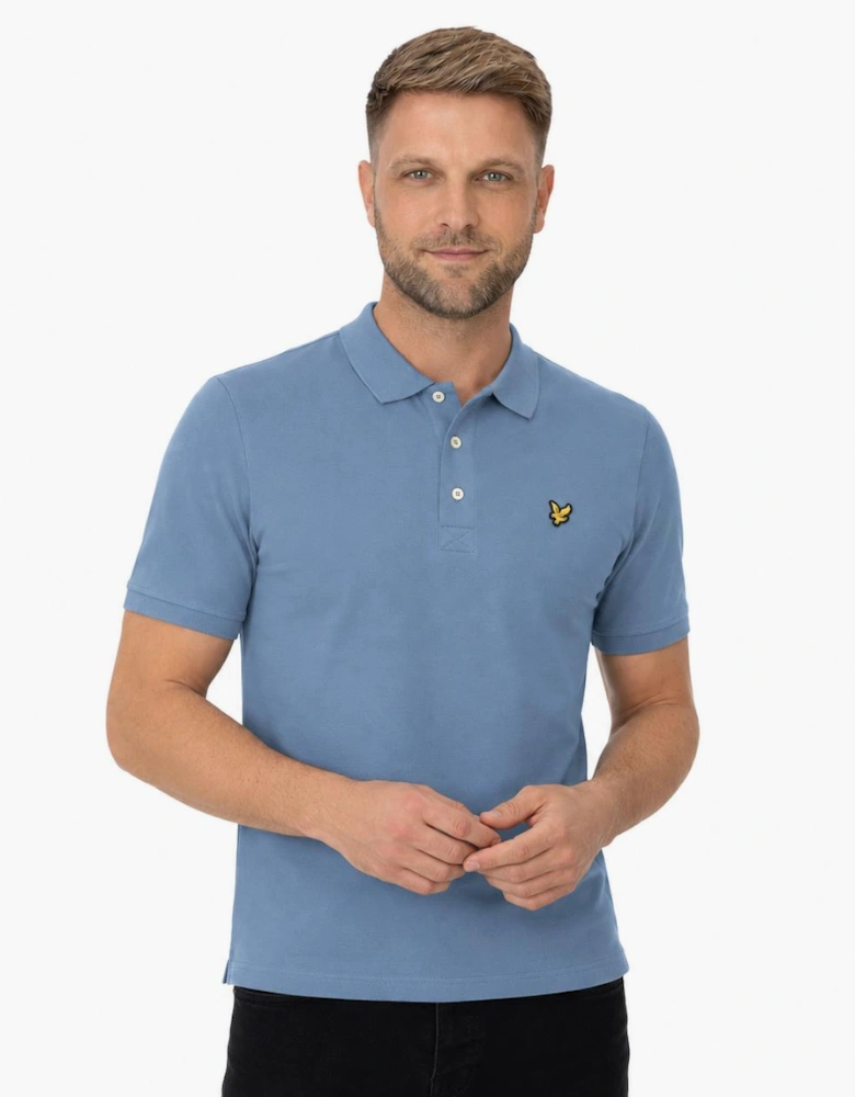 Lyle & Scott Plain Polo Shirt Power Blue