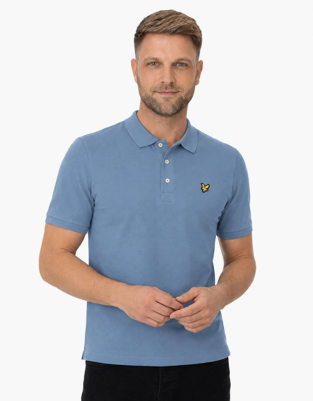 Lyle & Scott Plain Polo Shirt Power Blue