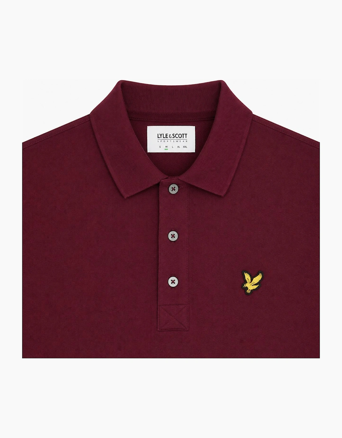 Lyle & Scott Plain Polo Shirt Burgundy