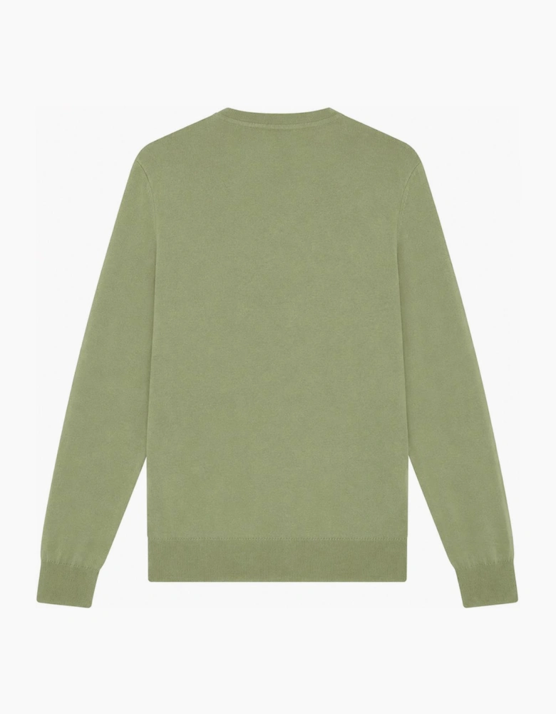 Lyle & Scott Merino Crew Neck Jumper Smoke Olive