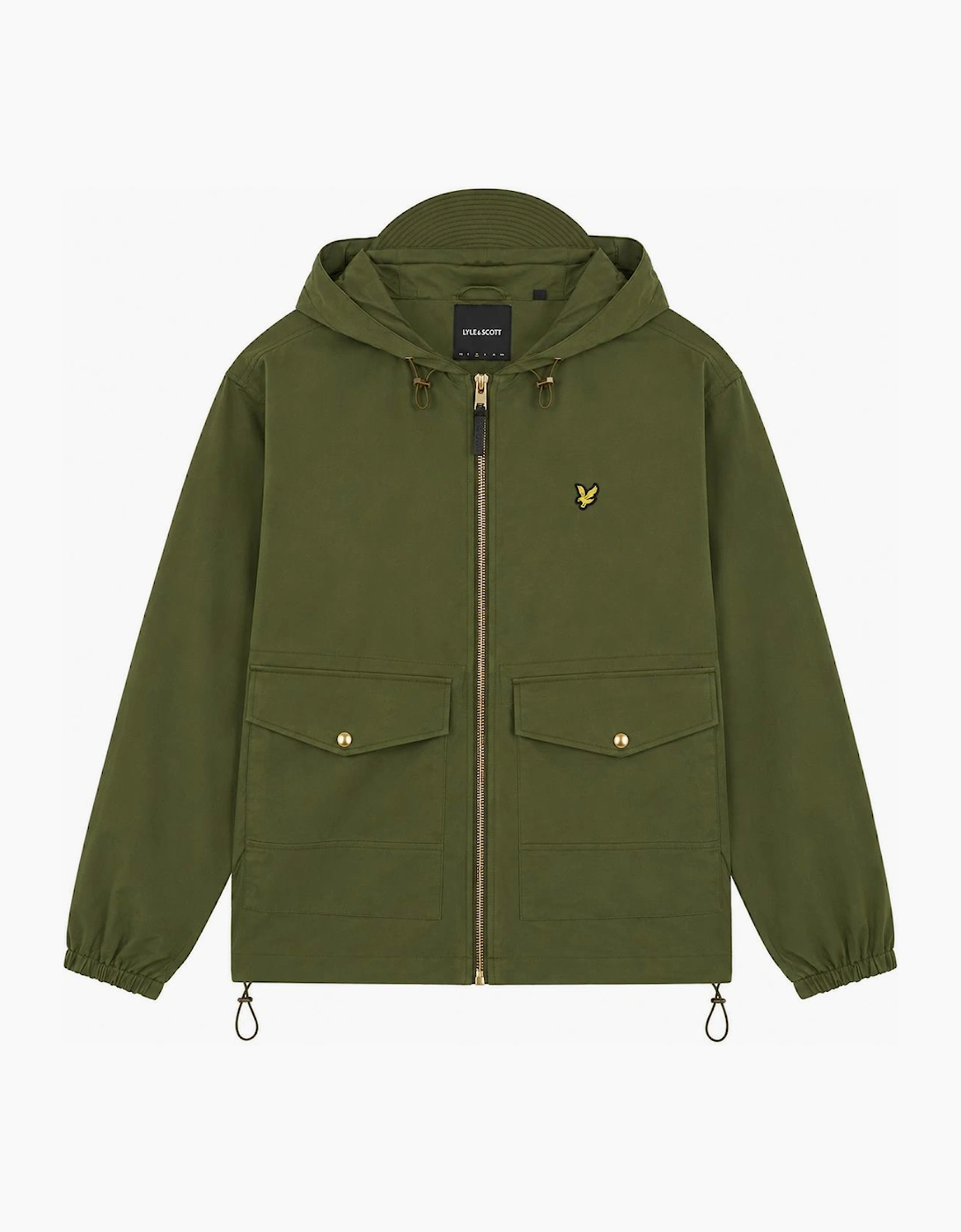 Lyle & Scott Waxed Hooded Utility Jacket True Olive, 5 of 4