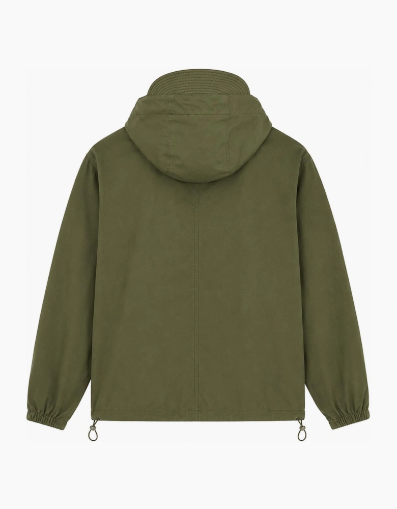 Lyle & Scott Waxed Hooded Utility Jacket True Olive