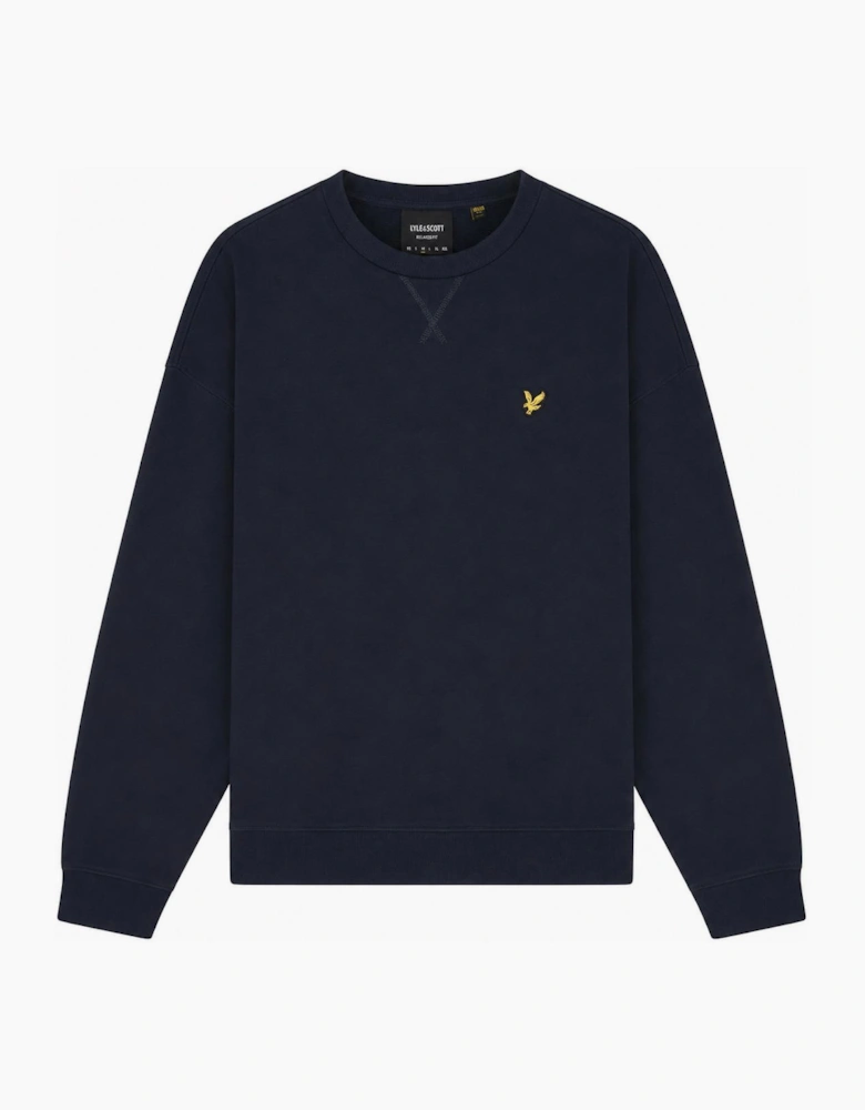 Lyle & Scott Heavyweight Crew Neck Sweatshirt Dark Navy