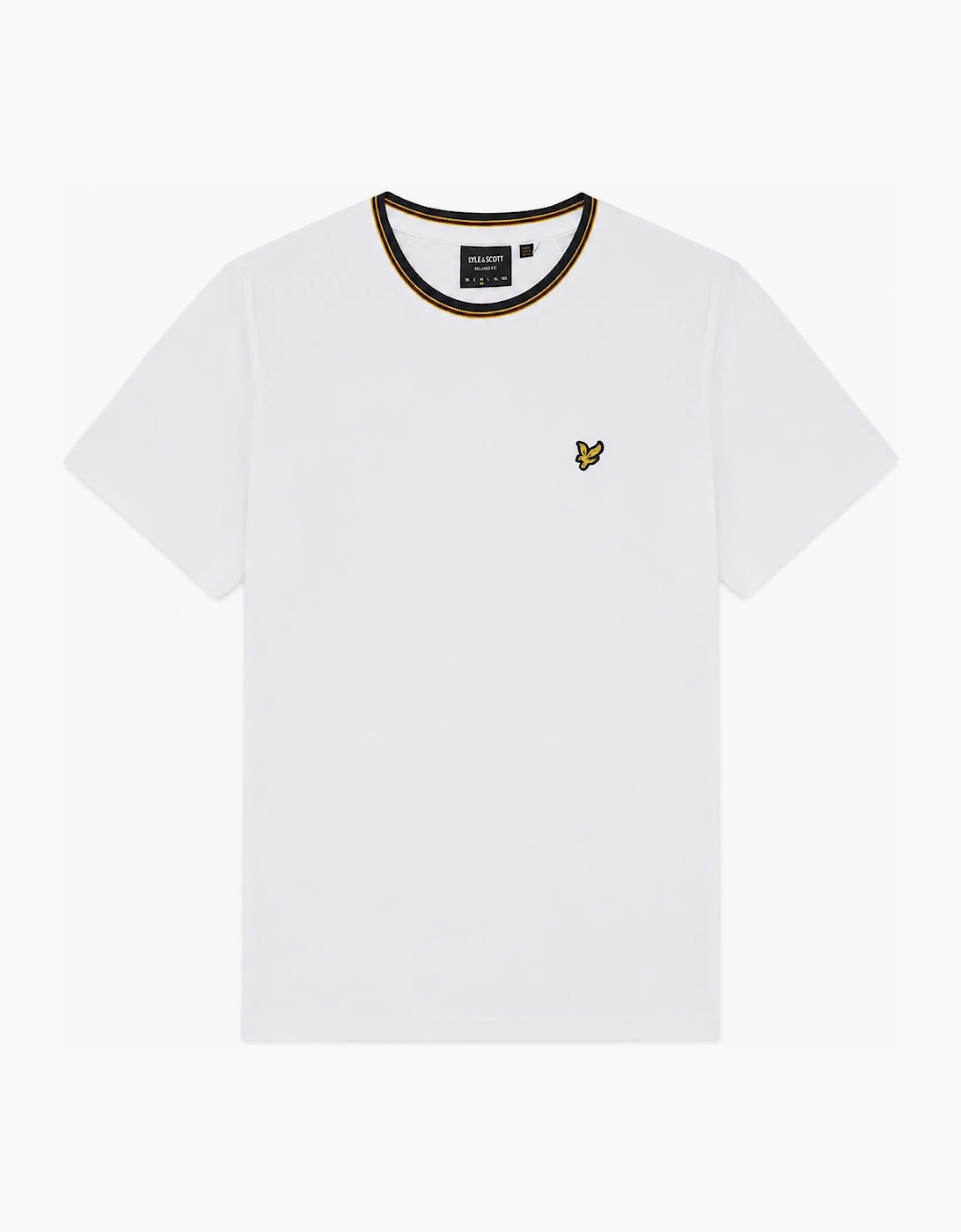 Lyle & Scott Tipped Track T-Shirt White, 3 of 2