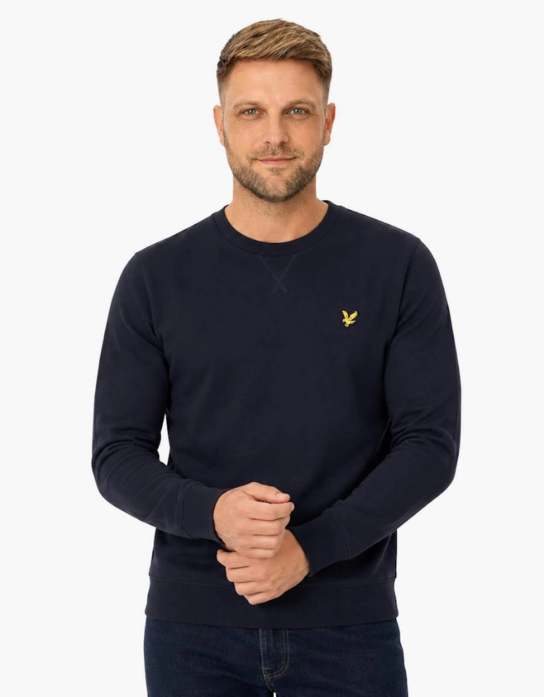 Lyle & Scott Heavyweight Crew Neck Sweatshirt Dark Navy