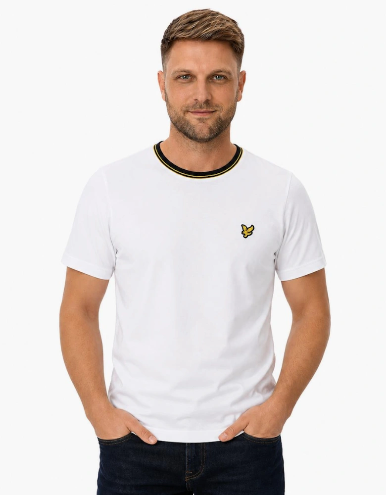 Lyle & Scott Tipped Track T-Shirt White