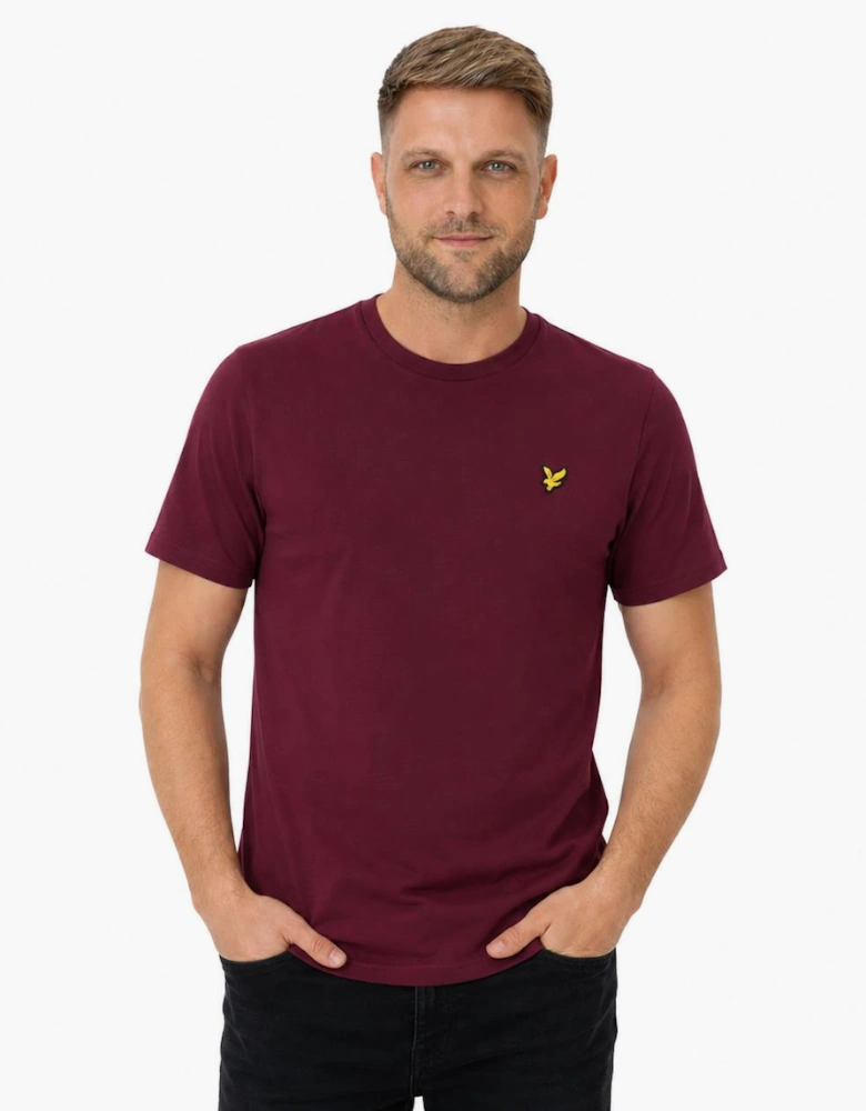 Lyle & Scott Plain T-Shirt Burgundy