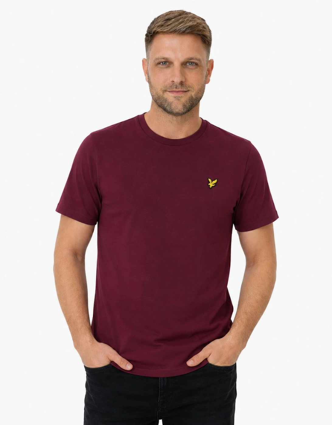 Lyle & Scott Plain T-Shirt Burgundy
