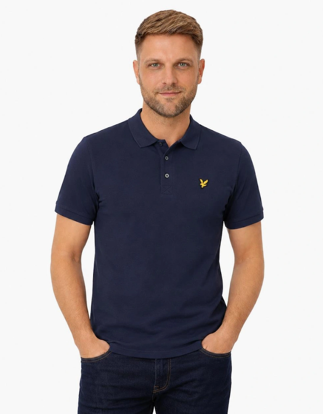 Lyle & Scott Plain Polo Shirt Dark Navy