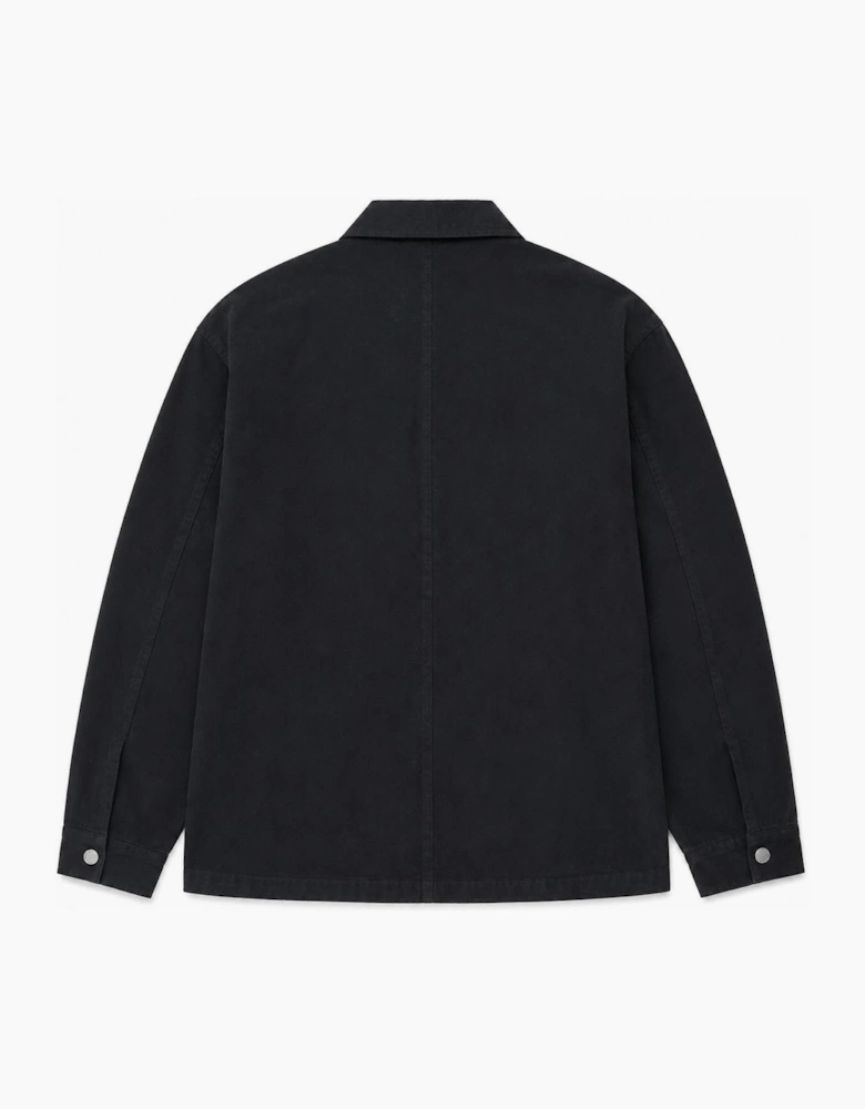 Lyle & Scott Washed Overshirt Jet Black